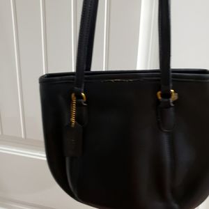 Old school coach navy blue bag bag good condition